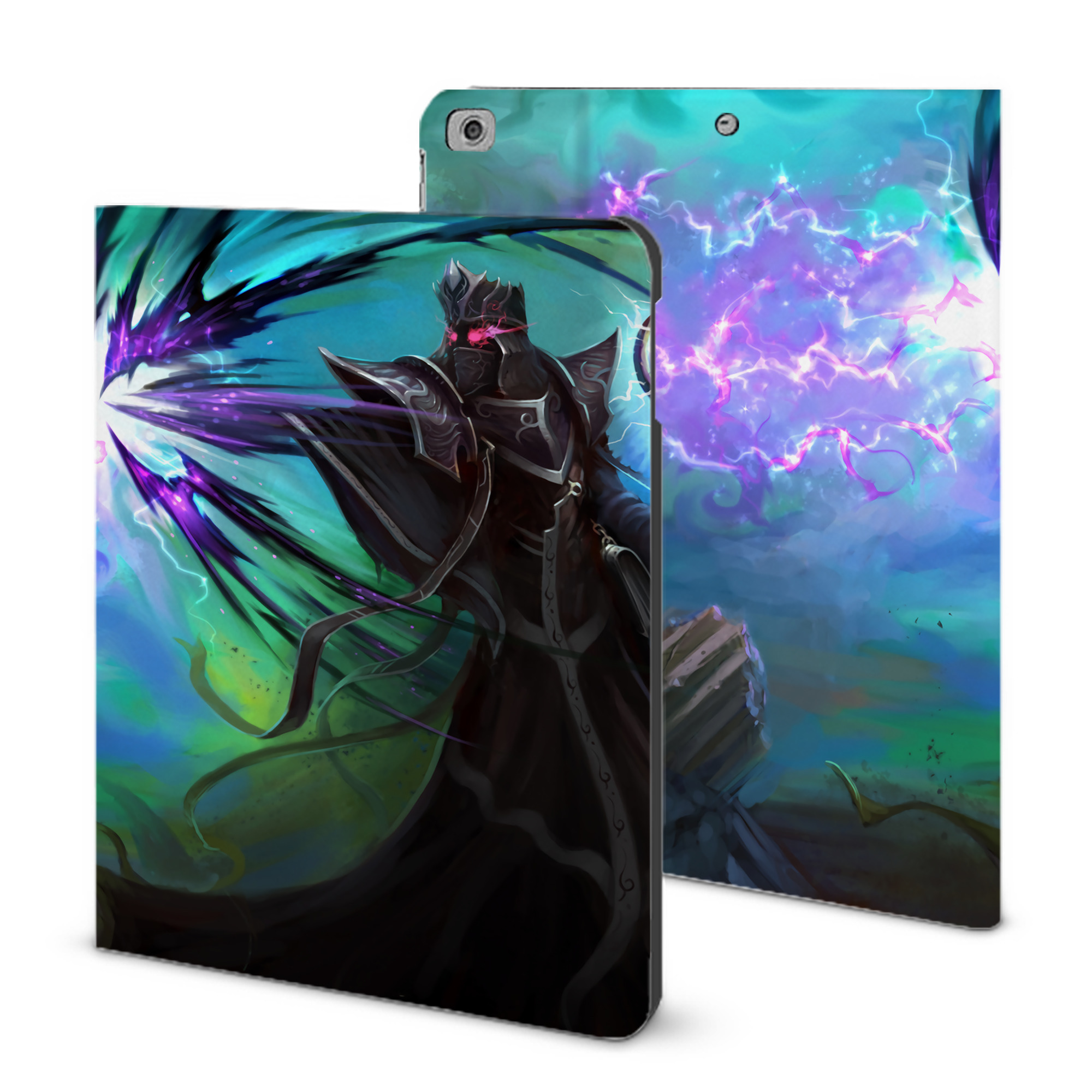（画像用） リーグ・オブ・レジェンド League of Legends LOL IPad ケース ブック型 PUレザー TPU 耐衝撃 軽量 薄型 ペン収納なし 全面保護 IPad 各モデル対応